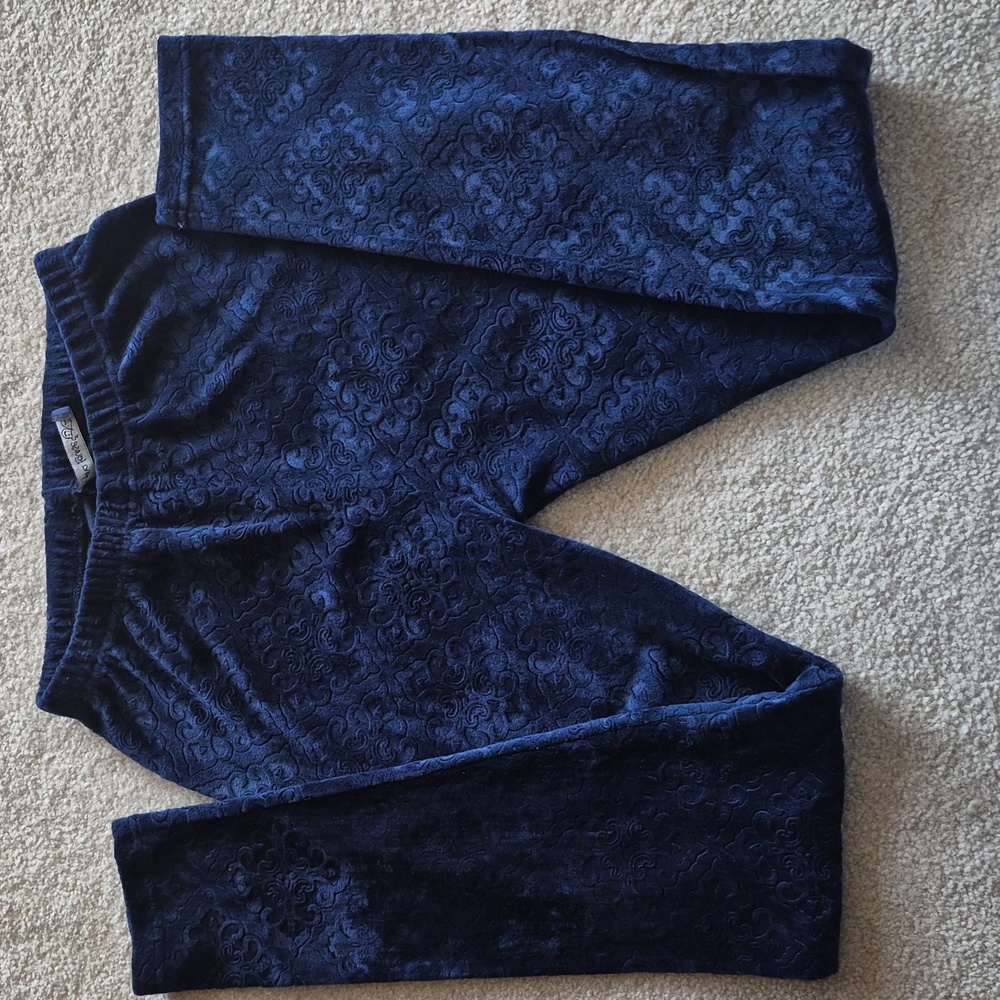 Women's Blue Patterned leggings